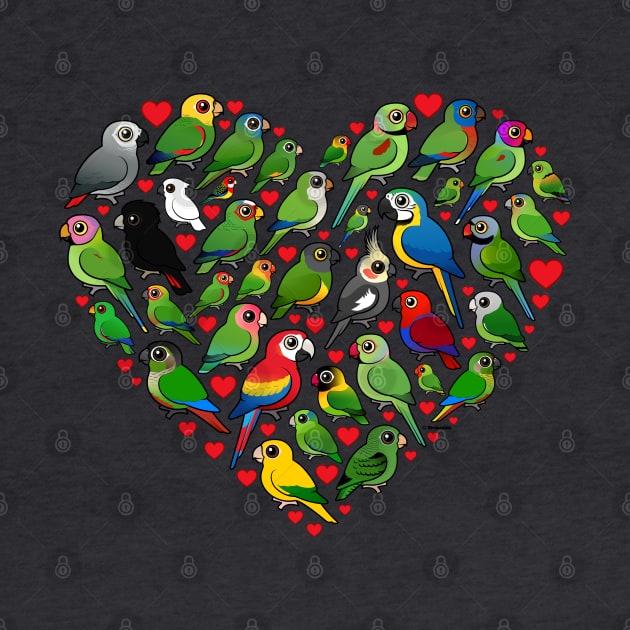 Birdorable Parrot Heart by birdorable